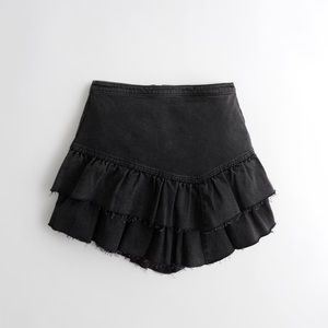 Hollister Denim Tier Skirt